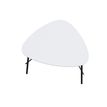 3660141226256-Table basse LAZY - L60,5 x P50 x H45 cm - pieds acier noir - plateau blanc-P_400001940_1-0