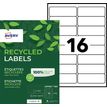 Avery QuickPEEL Recycled Labels - Adhésif permanent - blanc naturel - 33.9 x 99.1 mm 1600 étiquette(s) (100 feuille(s) x 16 étiquettes adresses