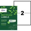 Avery QuickPEEL Recycled Labels - Adhésif permanent - blanc naturel - 143.5 x 199.6 mm 200 étiquette(s) (100 feuille(s) x 2 étiquettes adresses