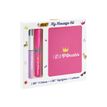 3086123558830-BIC My Message Princess - Kit avec 1 carnet et 1 stylo à bille 4 couleurs + 1 surligneur-P_400004987_2-1