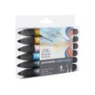 884955073988-ProMarker Watercolour - 6 Marqueurs double pointe - tons ciel-P_400005026_2-2