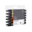 884955073872-ProMarker - 6 Marqueurs double pointe - tons terreux-P_400005032_2-2