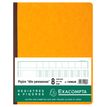 Exacompta - Piqûre à tête paresseuse - 8 colonnes sur 1 page - 32 x 25 cm - 80 pages - jaune