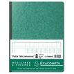 Exacompta - Piqûre à tête paresseuse - 8 colonnes sur 1 page - 32 x 25 cm - 80 pages - vert