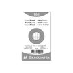 3130631102013-Exacompta - 20 Packs de 100 Fiches Bristol - 7,5 x 12,5 cm - petits carreaux - non perfor