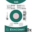 Exacompta - 40 Packs de 100 Fiches Bristol - A7 - lignées - non perforées - rose