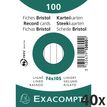 Exacompta - 40 Packs de 100 Fiches Bristol - A7 - lignées - non perforées - blanc
