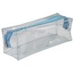 3173741244563-Fourre-tout transparent SCHOOL Spécial Exam rectangle coloris bleu--0
