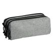 Trousse rectangulaire School 3 compartiments - gris - Carpentras