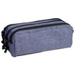 Trousse rectangulaire School 3 compartiments - bleu - Carpentras
