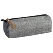 Trousse ronde School 1 compartiment - gris - PET recyclé - Carpentras