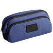 Trousse School 2 compartiments - bleu - PET recyclé - Carpentras