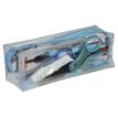 3173741244563-Trousse rectangulaire School transparente "Spécial Exam" - 1 compartiment - bleu - Carpen-P_400006185_1-0