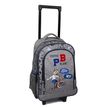 4891320451971-Sac à dos à roulettes Poivre Blanc - 2 compartiments - gris - Bagtrotter-P_400006461_2-1