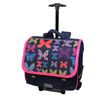 4891320453654-Cartable à roulettes Phileas Papillons - 2 compartiments - violet - Bagtrotter-P_400006464_2-1