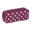 3135258772564-Trousse rectangulaire Daisy - 2 compartiments - bordeaux - Viquel-P_400006512_1-0