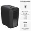 043859764792-Fellowes Powershred LX65 - destructeur de documents coupe croisée - 10 feuilles - Corbeil-P_400006920_15-2