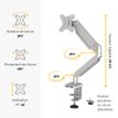043859764211-Fellowes Platinum series - Bras porte écran simple réglable -  fixation sur bureau - gris-P_400006925_2-1