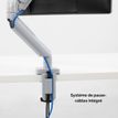 043859764211-Fellowes Platinum series - Bras porte écran simple réglable -  fixation sur bureau - gris-P_400006925_4-3