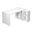 0404000071969-Bureau avec module 6 cases - 140 cm - blanc-P_400007196_2-1