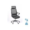 3701338801051-Fauteuil de bureau ergonomique ELVIRA - accoudoirs fixes - appuie-tête fixe - noir-P_400007265_1-0