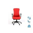 Fauteuil de bureau SOMERSET - accoudoirs réglables - rouge