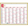 0404000073901-10 Calendriers tricolore neutre - 7 mois par face - 43 x 55 cm - Exacompta-P_400007390_2-1