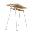 0000006695682-EasyHome - Bureau télétravail LV1 100 cm - avec tablette - noyer - pieds blancs-P_400007620_3-2