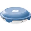 3154148706038-MAPED PICNIK - Assiette à déjeuner en verre ronde 700 ml CONCEPT ADULTES - coloris Bleu Orage--1