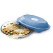 3154148706038-MAPED PICNIK - Assiette à déjeuner en verre ronde 700 ml CONCEPT ADULTES - coloris Bleu Orage--2