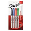 3501170811016-Sharpie - Pack de 4 marqueurs permanents - couleurs assorties - pointe fine-P_400008812_1-0