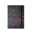3147280123566-Agenda à élastique Flowers - 1 jour par page - 15 x 21 cm - bleu nuit - Oxford--0