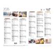 Quo Vadis - Calendrier Fantaisie 6 mois par face - 43 x 33,5 cm - animaux