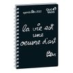 3371010468737-Agenda à spirale Ben - 1 semaine sur 2 pages - 10 x 15 cm - La vie une œuvre d'art - Quo-P_400009684_1-0