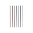 3760240784555-Little Balance - 6 Pailles inox arc-en-ciel - 26 cm - avec goupillon de nettoyage-P_400010012_1-0