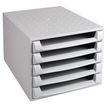 9002493421486-Exacompta The Box - Module de classement  5 tiroirs - gris lumière-P_400010034_1-0