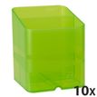 9002493094710-Exacompta Pen Cube - 10 Pots à crayons - vert anis translucide-P_400010068_1-0