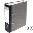 3130631532100-Exacompta - 10 Classeurs à levier - Dos 70 mm - A5 vertical - papier marbre gris dos noir-P_400010338_1-0