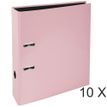 Exacompta Aquarel Prem'Touch - 10 Classeurs à levier - Dos 80 mm - A4 - rose