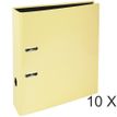 Exacompta Aquarel Prem'Touch - 10 Classeurs à levier - Dos 80 mm - A4 - jaune citron