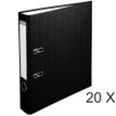 Exacompta - 20 Classeurs à levier - Dos 50 mm - A4 - noir