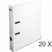 Exacompta - 20 Classeurs à levier - Dos 50 mm - A4 - blanc