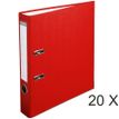 Exacompta - 20 Classeurs à levier - Dos 50 mm - A4 - rouge