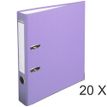 Exacompta - 20 Classeurs à levier - Dos 50 mm - A4 - lilas