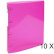 3130631517749-Exacompta Iderama - 10 Classeurs polypro 4 anneaux - Dos 40 mm - A4 Maxi - rose-P_400010431_1-0