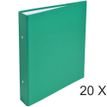 Exacompta - 20 Classeurs 2 anneaux - Dos 40 mm - A5 - vert