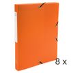 3130632596897-Exacompta Opak - 8 Boîtes de classement - dos 25 mm - orange-P_400010517_1-0
