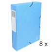 3130632506063-Exacompta Exabox - 8 Boîtes de classement en carte lustrée - dos 60 mm - turquoise-P_400010562_1-0