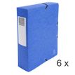 3130632508326-Exacompta Exabox - 6 Boîtes de classement en carte lustrée - dos 80 mm - bleu-P_400010565_1-0