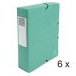 3130632508333-Exacompta Exabox - 6 Boîtes de classement en carte lustrée - dos 80 mm - vert-P_400010566_1-0